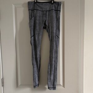 lululemon athletica Black and White Leggings